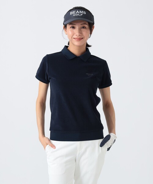ポロシャツ ポロ PURPLE LABEL / マイクロパイル 襟付き プルオーバー レディース セール】PURPLE LABEL / マイクロパイル 襟付き プルオーバー