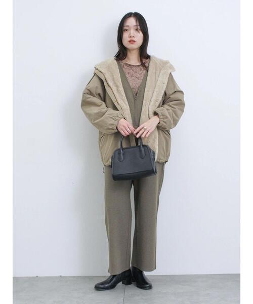 Samansa Mos2 blue(サマンサモスモスブルー)の「◎シアーベロアプルオーバー(Tシャツ/カットソー・レディース・ブラック/ブラウン/キナリ・F)」の17枚目の写真