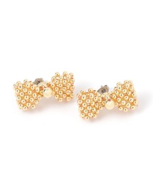 つぶつぶリボンピアス / 250680