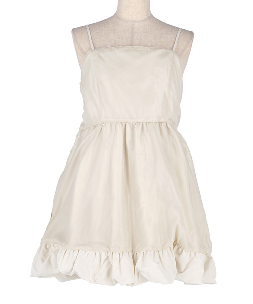 coca(coca)(コカ)の「リボンキャミチュニック(ドレス・レディース・アイボリー/ブラック・L/M)」の15枚目の写真