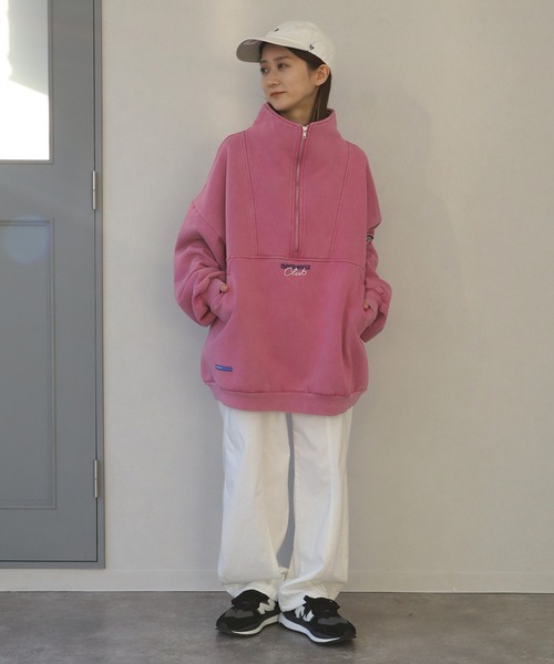 セール】【SEQUENZ/シークエンズ】90s SPORTS WASHED HZIP SWEAT