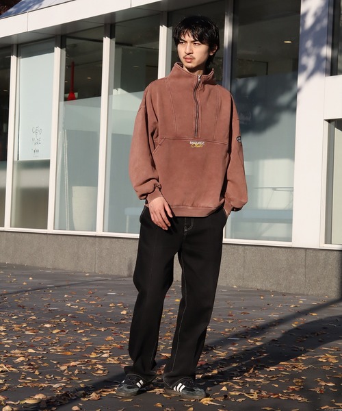 SEQUENZ(シークエンズ)の「【SEQUENZ/シークエンズ】90s SPORTS WASHED HZIP SWEAT / オーバーサイズ ハーフジッププルオーバー スウェット(スウェット・メンズ・ネイビー/ピンク/ダークブラウン/ブラック・M/XL/L/S)」の20枚目の写真