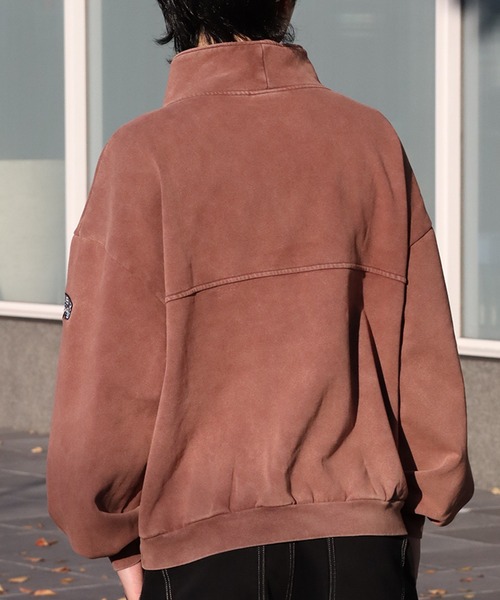 SEQUENZ(シークエンズ)の「【SEQUENZ/シークエンズ】90s SPORTS WASHED HZIP SWEAT / オーバーサイズ ハーフジッププルオーバー スウェット(スウェット・メンズ・ネイビー/ピンク/ダークブラウン/ブラック・M/XL/L/S)」の19枚目の写真