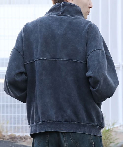 SEQUENZ(シークエンズ)の「【SEQUENZ/シークエンズ】90s SPORTS WASHED HZIP SWEAT / オーバーサイズ ハーフジッププルオーバー スウェット(スウェット・メンズ・ネイビー/ピンク/ダークブラウン/ブラック・M/XL/L/S)」の15枚目の写真