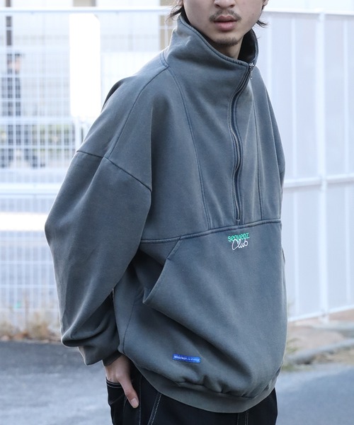 セール】【SEQUENZ/シークエンズ】90s SPORTS WASHED HZIP SWEAT