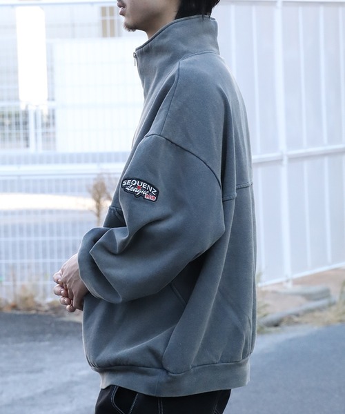 セール】【SEQUENZ/シークエンズ】90s SPORTS WASHED HZIP SWEAT
