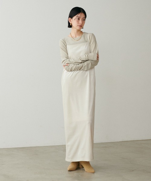 【セール】【LARUTA】ベロアキャミワンピース（ワンピース）｜LARUTA（ラルータ）