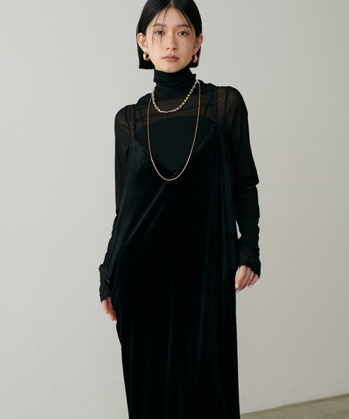 【セール】【LARUTA】ベロアキャミワンピース（ワンピース）｜LARUTA（ラルータ）