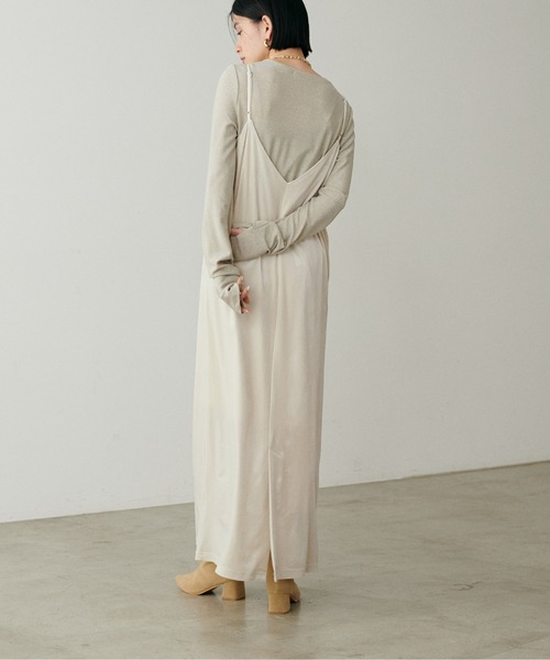 【セール】【LARUTA】ベロアキャミワンピース（ワンピース）｜LARUTA（ラルータ）