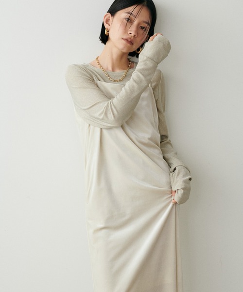 【セール】【LARUTA】ベロアキャミワンピース（ワンピース）｜LARUTA（ラルータ）