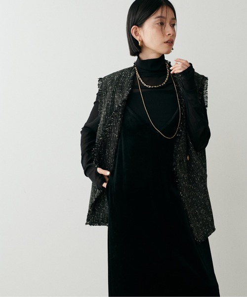 【セール】【LARUTA】ベロアキャミワンピース（ワンピース）｜LARUTA（ラルータ）