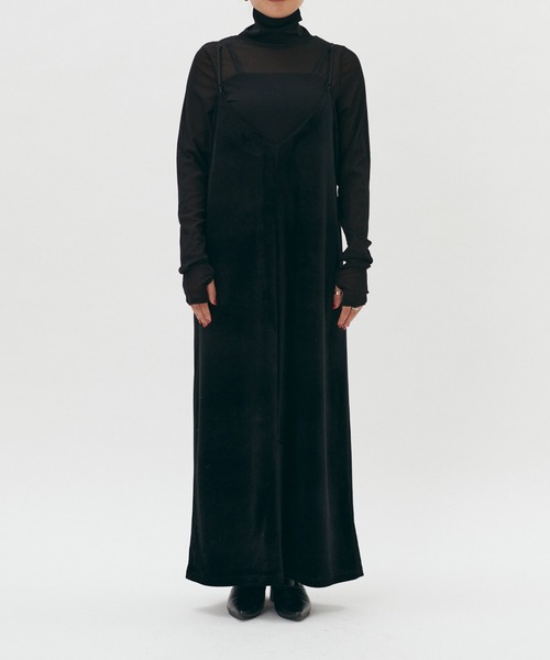 【セール】【LARUTA】ベロアキャミワンピース（ワンピース）｜LARUTA（ラルータ）