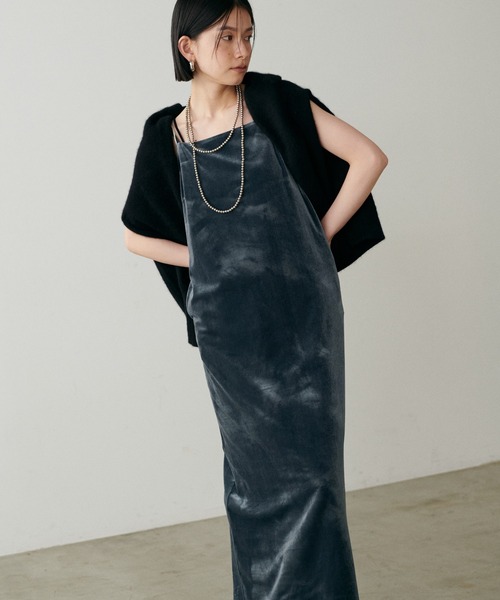 【セール】【LARUTA】ベロアキャミワンピース（ワンピース）｜LARUTA（ラルータ）