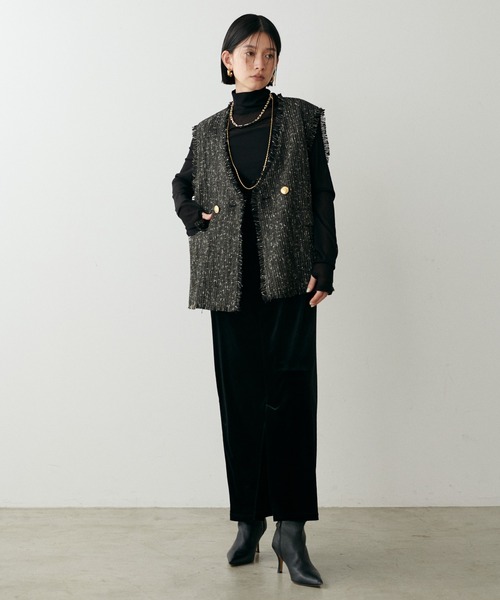 【セール】【LARUTA】ベロアキャミワンピース（ワンピース）｜LARUTA（ラルータ）