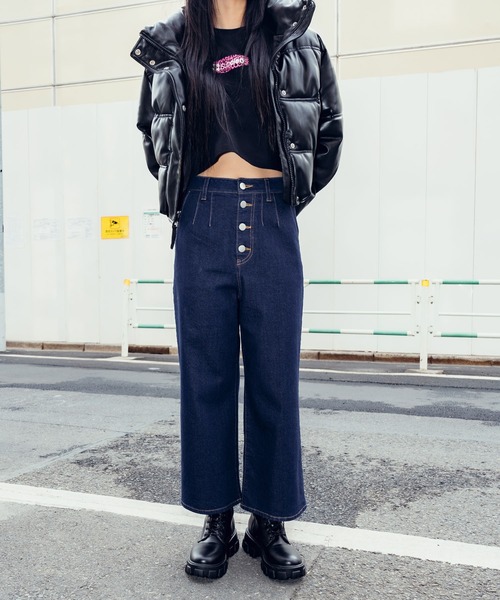 パンツ BAGGY PANTS セール】Hi waist baggy denim pants（デニムパンツ）｜Subciety