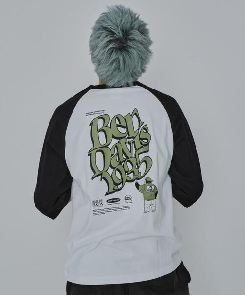 BEN DAVIS(ベンデイビス)の「∴WEGO/別注BENDAVISグラフィックラグランT(Tシャツ/カットソー・メンズ・アイボリー/ホワイト・MEDIUM/LARGE)」の11枚目の写真