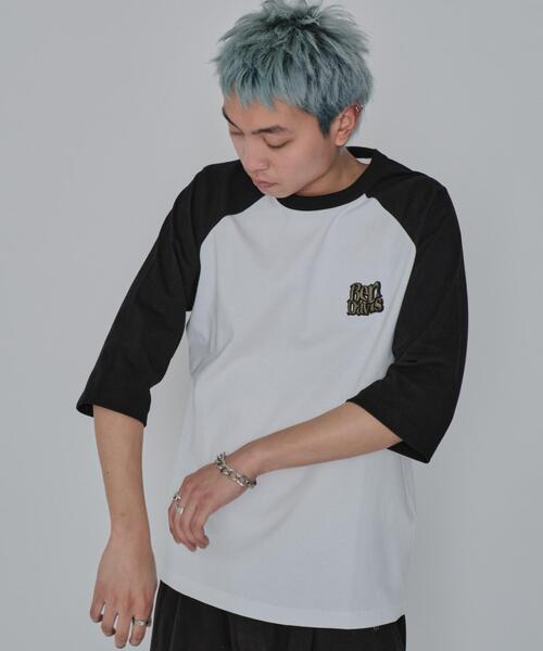 BEN DAVIS(ベンデイビス)の「∴WEGO/別注BENDAVISグラフィックラグランT(Tシャツ/カットソー・メンズ・アイボリー/ホワイト・MEDIUM/LARGE)」の12枚目の写真