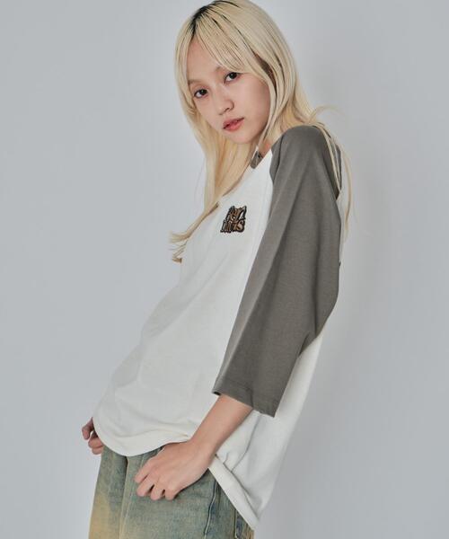 BEN DAVIS(ベンデイビス)の「∴WEGO/別注BENDAVISグラフィックラグランT(Tシャツ/カットソー・メンズ・アイボリー/ホワイト・MEDIUM/LARGE)」の14枚目の写真