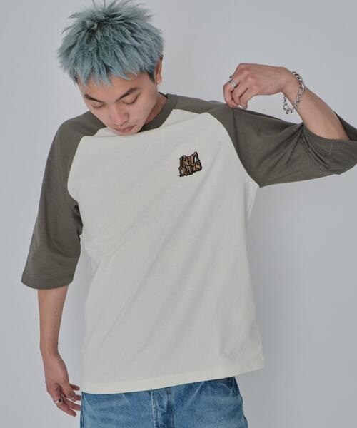BEN DAVIS(ベンデイビス)の「∴WEGO/別注BENDAVISグラフィックラグランT(Tシャツ/カットソー・メンズ・アイボリー/ホワイト・MEDIUM/LARGE)」の22枚目の写真