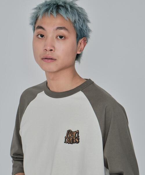 BEN DAVIS(ベンデイビス)の「∴WEGO/別注BENDAVISグラフィックラグランT(Tシャツ/カットソー・メンズ・アイボリー/ホワイト・MEDIUM/LARGE)」の19枚目の写真