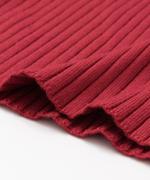 URBAN RESEARCH（アーバンリサーチ）の「UR ワイドリブVネックプルオーバー（ニット/セーター・レディース・レッド/カーキ/ネイビー/オフホワイト・FREE）」の10枚目の写真