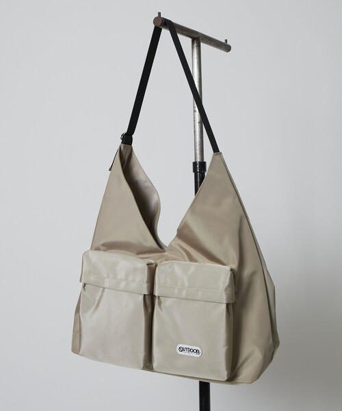 OUTDOOR PRODUCTS（アウトドアプロダクツ）の「OUTDOOR PRODUCTS/アウトドアプロダクツ Triangle Bag/トライアングルバッグ(限定展開)（ショルダーバッグ・メンズ・ブラック/ベージュ/チャコールグレー・FREE）」の21枚目の写真