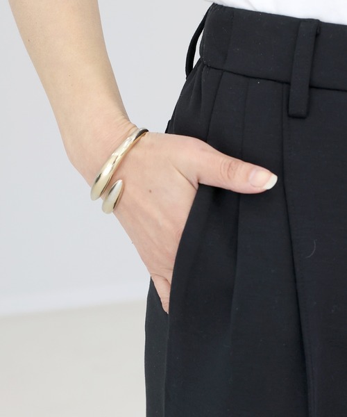 Aletta vita（アレッタビータ）の「ダンボールセンターシームワイドパンツ（その他パンツ・レディース・オフホワイト/ブラック/ベージュ・M/L）」の21枚目の写真