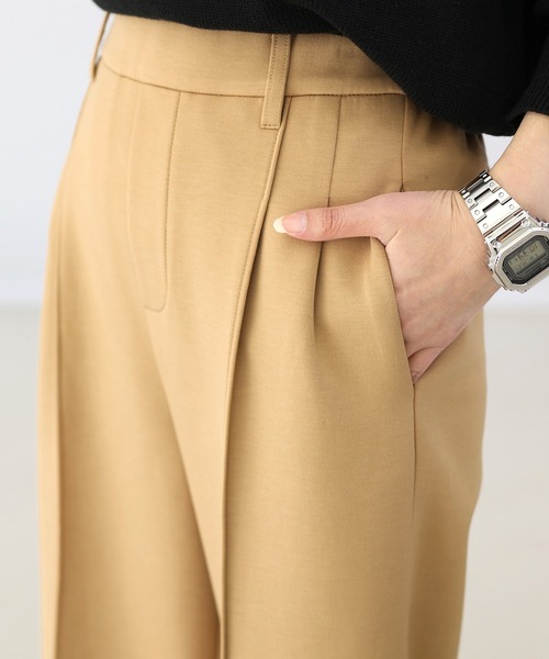 Aletta vita（アレッタビータ）の「ダンボールセンターシームワイドパンツ（その他パンツ・レディース・オフホワイト/ブラック/ベージュ・M/L）」の17枚目の写真