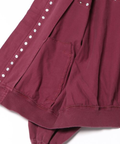 Figments（フィグメンツ）の「スタッズテディジャケット（ブルゾン・レディース・グレー/レッド・FREE）」の11枚目の写真