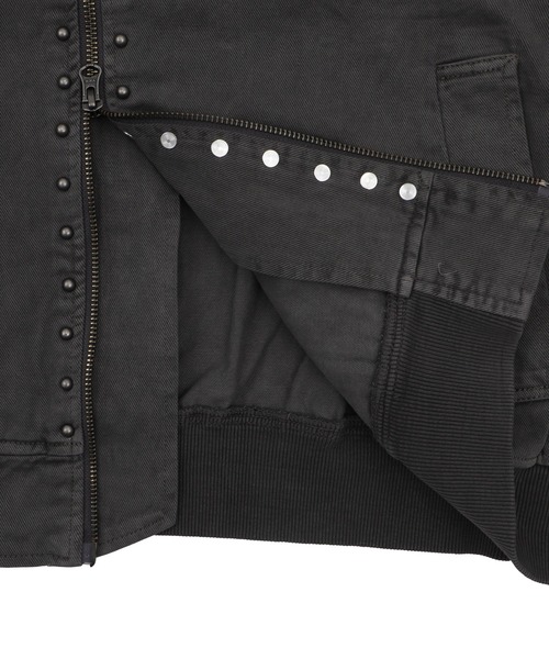 Figments（フィグメンツ）の「スタッズテディジャケット（ブルゾン・レディース・グレー/レッド・FREE）」の17枚目の写真