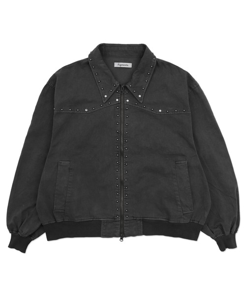 Figments（フィグメンツ）の「スタッズテディジャケット（ブルゾン・レディース・グレー/レッド・FREE）」の19枚目の写真