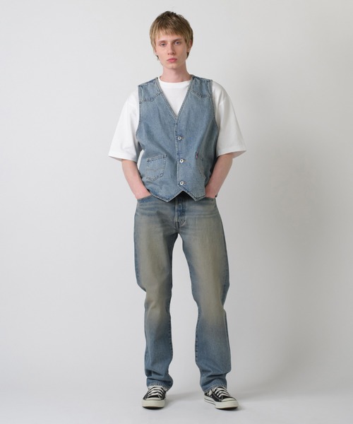Levi's(リーバイス)の「Levi's/リーバイス 501(R) ジーンズ ミディアムインディゴ(デニムパンツ・メンズ・インディゴブルー・W28 L32/W29 L32/W30 L32/W31 L32/W32 L32/W33 L32/W34 L32/W36 L32)」の10枚目の写真