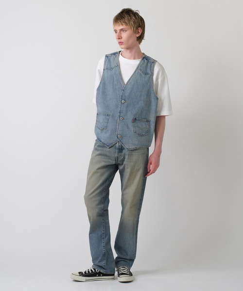 Levi's(リーバイス)の「Levi's/リーバイス 501(R) ジーンズ ミディアムインディゴ(デニムパンツ・メンズ・インディゴブルー・W28 L32/W29 L32/W30 L32/W31 L32/W32 L32/W33 L32/W34 L32/W36 L32)」の12枚目の写真
