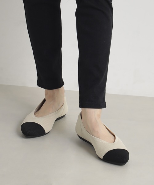 FOUND GOOD（ファウンドグッド）の「ヤワラカルイニットパンプスP（その他シューズ・レディース・アイボリー/ブラック/ブラウン系/グレー系・XL/L/S/M）」の6枚目の写真