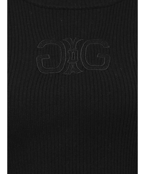 GYDA（ジェイダ）の「SymmetryGYDA embroideryニットトップス（ニット/セーター・レディース・ブラック/オフホワイト・FREE）」の15枚目の写真