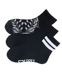 HANES(wCY)́yHANES/wCYz LbY@QUARTER LENGTH SOCKS 3P(\bNX/C)