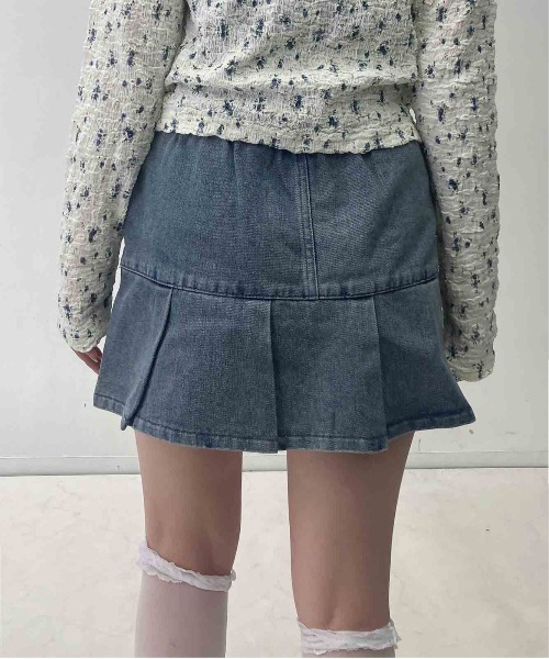 AS KNOW AS plus(アズノゥアズプラス)の「●ボックスプリーツデニムミニスカート(スカート・レディース・ブルー系/ブラック系/イエロー系/ブルー系1/サックスブルー系/イエロー系その他/ブラック系その他/その他/ブラック系2/ブルー系2/その他1・FREE)」の18枚目の写真