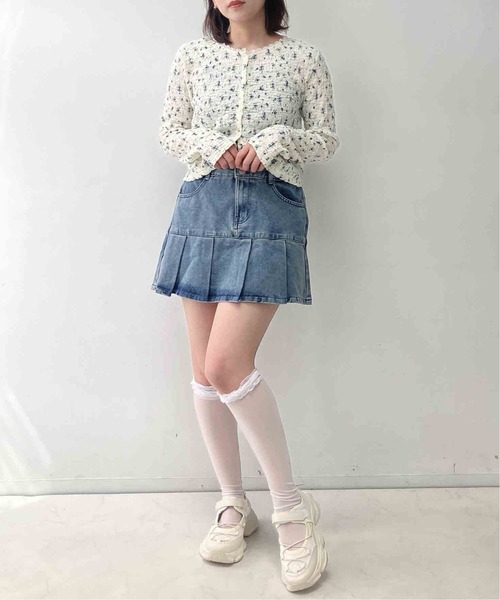 AS KNOW AS plus(アズノゥアズプラス)の「●ボックスプリーツデニムミニスカート(スカート・レディース・ブルー系/ブラック系/イエロー系/ブルー系1/サックスブルー系/イエロー系その他/ブラック系その他/その他/ブラック系2/ブルー系2/その他1・FREE)」の20枚目の写真