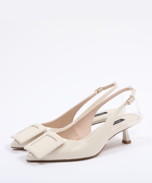ALUNE(アルネ)の「バックル付きバックベルトパンプス(パンプス・レディース・レッド/シルバー/ブラック/ライトベージュ・24cm/23.5cm/22.5cm/23cm/24.5cm)」の10枚目の写真