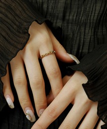 blancotokyo（ブランコトウキョウ）の「blancotokyo 日本製 金属アレルギー対策 サージカル ステンレス 316L チェーン リング 男女兼用（リング）」