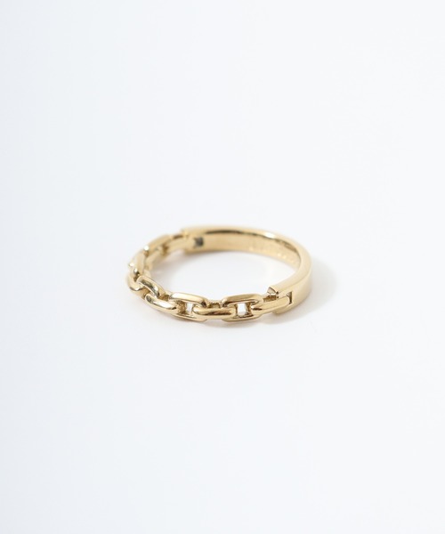 blancotokyo（ブランコトウキョウ）の「blancotokyo 日本製 金属アレルギー対策 サージカル ステンレス 316L チェーン リング 男女兼用（リング・レディース・シルバー/ゴールド・#9/#11/#13）」の3枚目の写真