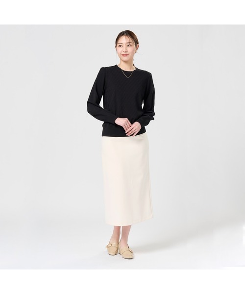 TOKYO SHIRTS（トウキョウシャツ）の「リンクス柄 レディースニットプルオーバー（ニット/セーター・レディース・グレー/ブラック・M/L）」の13枚目の写真