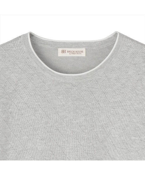 TOKYO SHIRTS（トウキョウシャツ）の「リンクス柄 レディースニットプルオーバー（ニット/セーター・レディース・グレー/ブラック・M/L）」の10枚目の写真