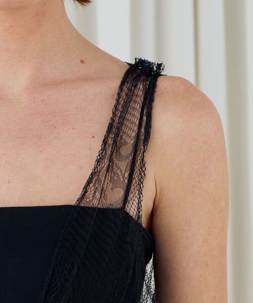 DES PRES（デ・プレ）の「コードリーレース ペプラムノースリーブブラウス（シャツ/ブラウス・レディース・ブラック・FREE）」の8枚目の写真