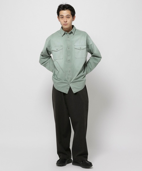 niko and...（ニコアンド）の「デニム切り替えスラックス（スラックス・メンズ・チャコール/ベージュ・LARGE/MEDIUM）」の3枚目の写真