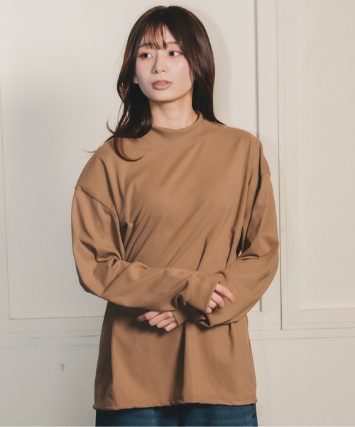 madrepadre(マドレパドレ)の「スムースタッチモックネックプルオーバートップス(その他トップス・レディース・チャコール/ブラウン/ホワイト/ブラック・SMALL/MEDIUM)」の4枚目の写真