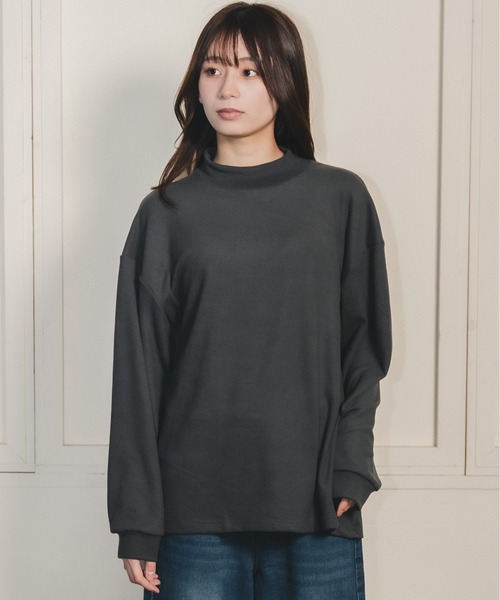 madrepadre(マドレパドレ)の「スムースタッチモックネックプルオーバートップス(その他トップス・レディース・チャコール/ブラウン/ホワイト/ブラック・SMALL/MEDIUM)」の13枚目の写真
