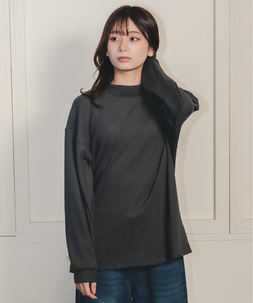 madrepadre(マドレパドレ)の「スムースタッチモックネックプルオーバートップス(その他トップス・レディース・チャコール/ブラウン/ホワイト/ブラック・SMALL/MEDIUM)」の15枚目の写真