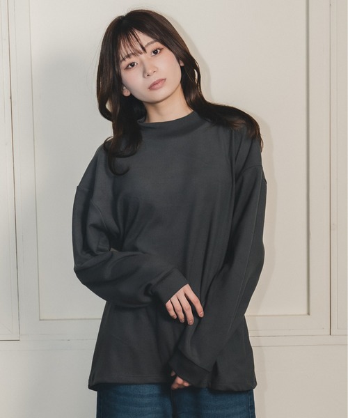 madrepadre(マドレパドレ)の「スムースタッチモックネックプルオーバートップス(その他トップス・レディース・チャコール/ブラウン/ホワイト/ブラック・SMALL/MEDIUM)」の16枚目の写真