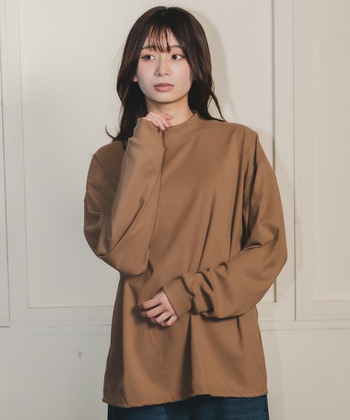 madrepadre(マドレパドレ)の「スムースタッチモックネックプルオーバートップス(その他トップス・レディース・チャコール/ブラウン/ホワイト/ブラック・SMALL/MEDIUM)」の22枚目の写真